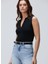 Siyah Kadın Polo Regular Fit Kazak 1094768 5