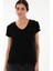 Siyah Kadın Regular Fit T-Shirt Gebı 3