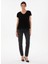 Siyah Kadın Regular Fit T-Shirt Gebı 4