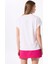 Kırık Beyaz Kadın Relaxed Taşlı T-Shirt F5SL-TST0178 5