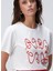 Kırık Beyaz Kadın Regular Fit T-Shirt 1094722 2