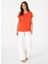 Kırmızı Kadın Regular Fit T-Shirt Polen 4