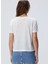 Kırık Beyaz Kadın Regular Fit T-Shirt 1094669 5