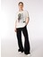Kırık Beyaz Kadın Basic Baskılı T-Shirt F4WL-TST0280 2