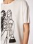 Kırık Beyaz Kadın Basic Baskılı T-Shirt F4WL-TST0280 4