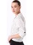 Ekru Kadın Çizgili Relaxed Bluz F5SL-BLZ0123 2
