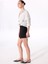 Ekru Kadın Çizgili Relaxed Bluz F5SL-BLZ0123 3