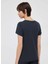 Siyah Kadın Normal Baskılı T-Shirt PL505480 3