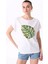 Beyaz Kadın Relaxed Baskılı T-Shirt FC5SL-TST0210 1