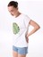 Beyaz Kadın Relaxed Baskılı T-Shirt FC5SL-TST0210 3