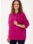Fuşya Kadın Kapüşon Oversize Sweatshirt Radas 3