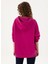 Fuşya Kadın Kapüşon Oversize Sweatshirt Radas 5
