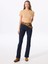 Koyu Indigo Kadın Flare Denim Pantolon F4SL-PNT0094 2