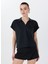 Lacivert Kadın Relaxed Payetli T-Shirt F5SL-TST0191 1