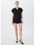 Lacivert Kadın Relaxed Payetli T-Shirt F5SL-TST0191 2