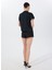Lacivert Kadın Relaxed Payetli T-Shirt F5SL-TST0191 5