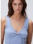 Açık Mavi Kadın Cropped Fit T-Shirt 1094243 2