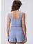 Açık Mavi Kadın Cropped Fit T-Shirt 1094243 5