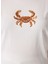 Kırık Beyaz Kadın Relaxed Payetli T-Shirt F5SL-TST0381 4
