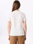 Kırık Beyaz Kadın Relaxed Payetli T-Shirt F5SL-TST0381 5