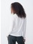 Beyaz Kadın Fitted T-Shirt GAMI02CE25_BLANC 4
