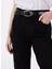 Siyah Kadın Mom Fit Yıkamalı Denim Pantolon Charlotte TAPERED-1011 4