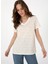 Ekru Kadın Regular Fit T-Shirt Gıar 3