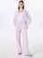 Pembe Kadın Bol Kesim Çizgili Pantolon J5SL-PNT7010 2