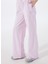Pembe Kadın Bol Kesim Çizgili Pantolon J5SL-PNT7010 5