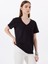Siyah Kadın Relaxed Nakışlı T-Shirt M5SL-TST1848 1