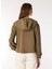 Haki Kadın Kapüşon Oversize Düz Sweatshirt F4WL-SWT0563 5