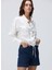 Beyaz Kadın Dik Regular Fit Gömlek 1094888 4