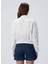 Beyaz Kadın Dik Regular Fit Gömlek 1094888 5
