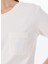 Beyaz Kadın Normal Nakışlı T-Shirt F5SL-TST0086 4