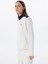 Beyaz Kadın Fermuarlı Normal Nakışlı Sweatshirt M5SL-SWT1643 5