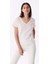 Ekru Kadın Regular Fit Düz T-Shirt TW6240070093018 1