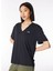 Antrasit Kadın V Yaka Relaxed T-Shirt J4SL-TST7025 3