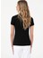 Siyah Kadın Slim Fit Polo T-Shirt GTP-IY025 5