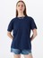Lacivert Kadın Relaxed T-Shirt M5SL-TST1858 1