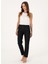 Siyah Kadın Mom Fit Denim Pantolon E-Mam Black 3