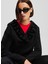 Siyah Kadın Kapüşon Normal Sweatshirt A1W20064 2