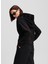 Siyah Kadın Kapüşon Normal Sweatshirt A1W20064 4