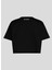 Siyah Kadın Crop T-Shirt A1W17074 2