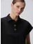 Siyah Kadın Polo Basic Sweatshirt 1094672 2