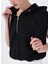 Siyah Kadın Kapüşon Normal Sweatshirt F5SL-SWT0094 3