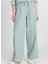Yeşil Kadın Regular Fit Pantolon W2510733826-MÜSLIN Geniş Paça Panto 3