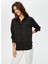 Siyah Kadın Gömlek Comfort Fit Gömlek US25GML004 5