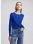 Ipekyol Saks Kadın Bisiklet Yaka Regular Fit Bluz IW6240050123020 2