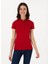 Kırmızı Kadın Slim Fit Polo T-Shirt TP0125 1