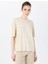 Bej Kadın Oversized T-Shirt The Relax Tshırt 4010 3